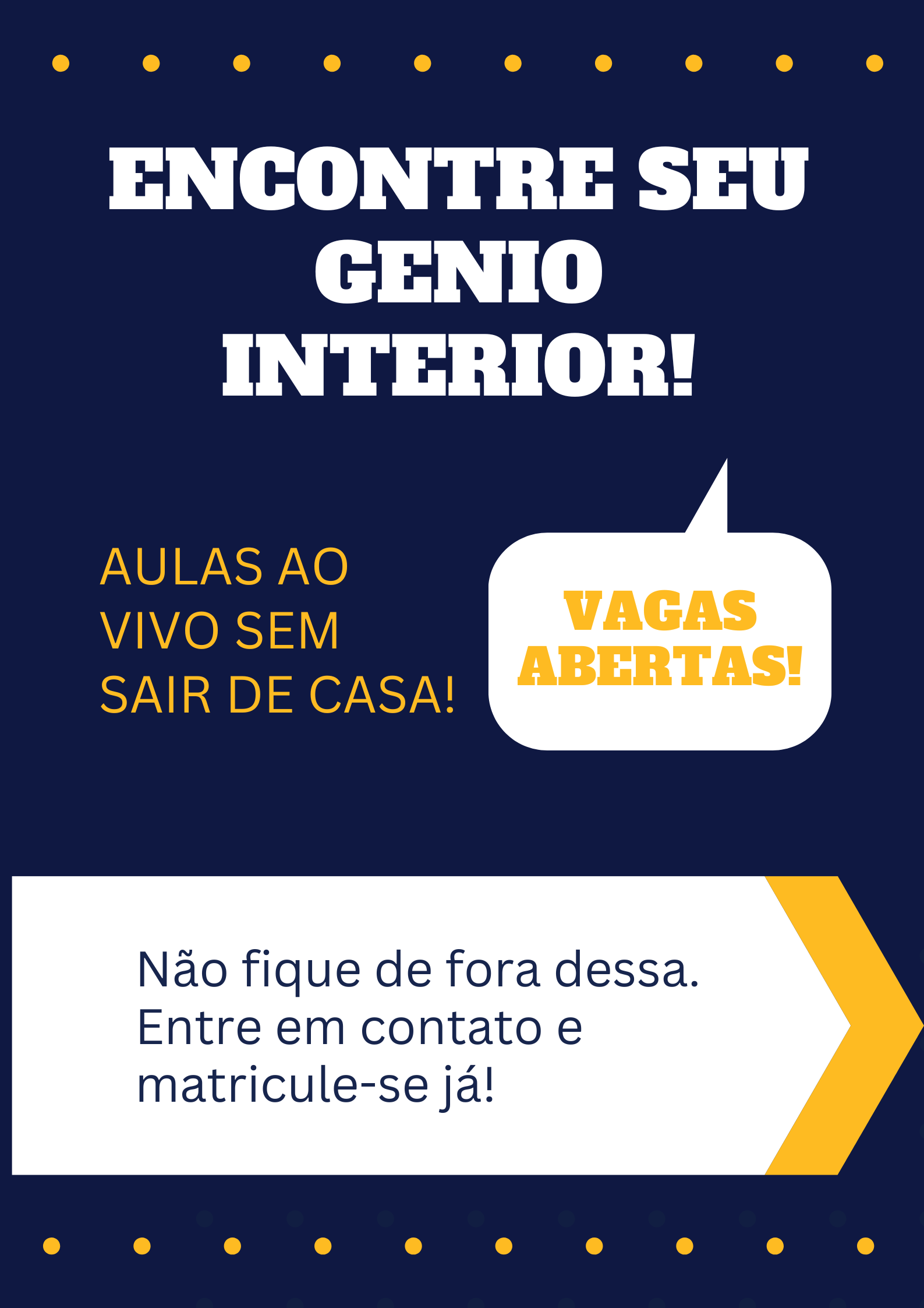 Cartaz com frase 'Turbine seu inglês' e desenho de professor com aluno em aula particular de inglês online