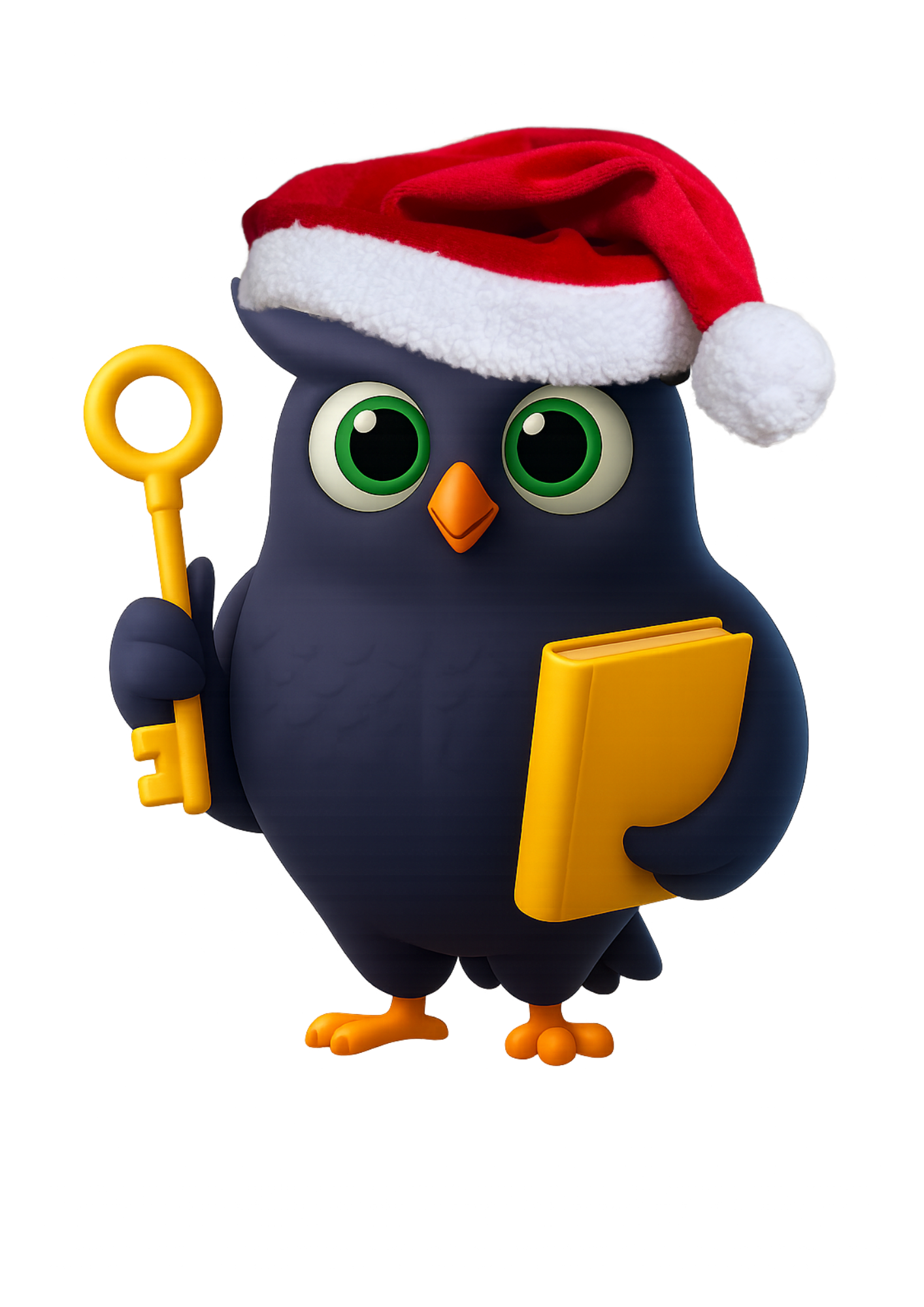 Desenho de coruja mascote da Genial Teachers indicando aprendizado básico de inglês